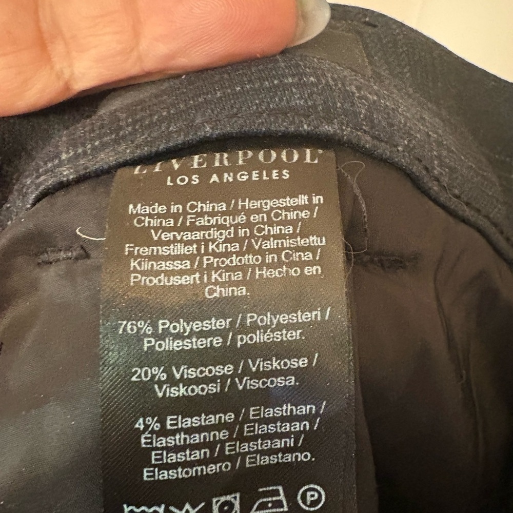 Liverpool dark Gray Plaid Trousers - Picture 6 of 7